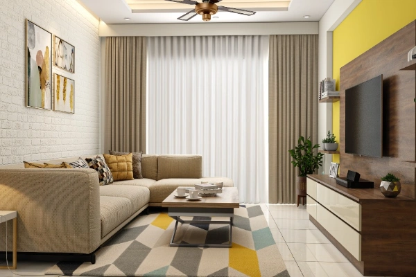 An Elegant and Sophisticated living room setup for mature sensibilities